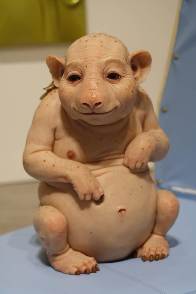 Patricia Piccinini hyper realists sculptures